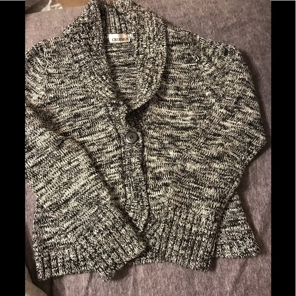 CB Design one button cardigan with collar - Picture 1 of 7